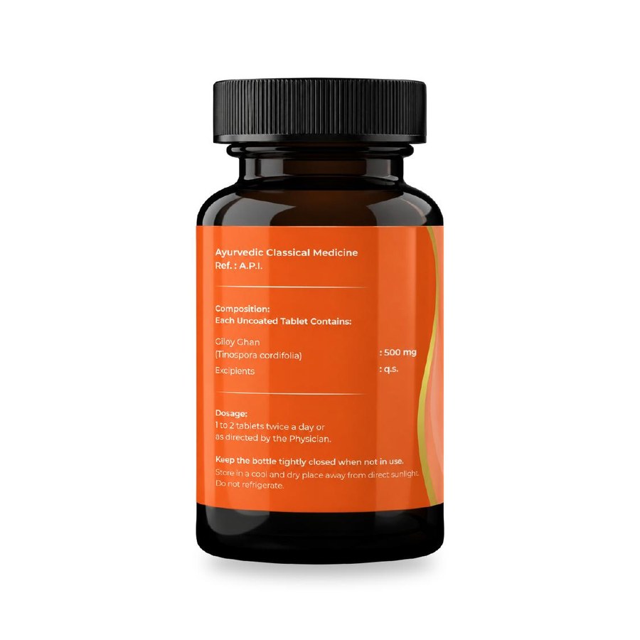 Giloy Ghanvati composition and dosage panel